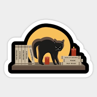 Cat and dark Sticker